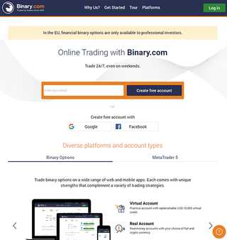 Binary.com screenshot
