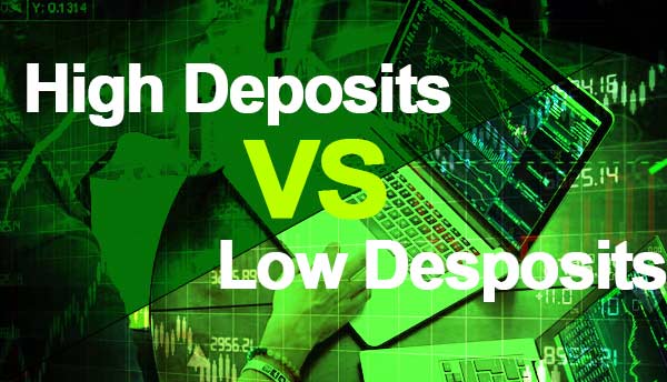 High Deposits vs Low Deposits 2020