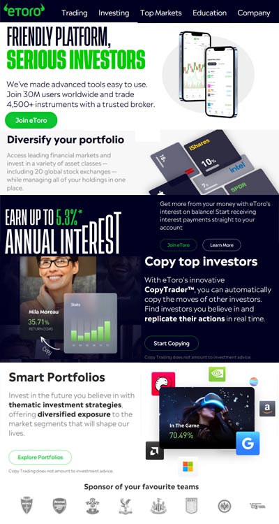 eToro Screenshot 