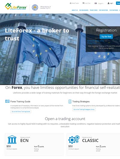 LiteForex Review Screenshot