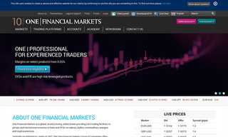 One Financial Markets Review Screenshot