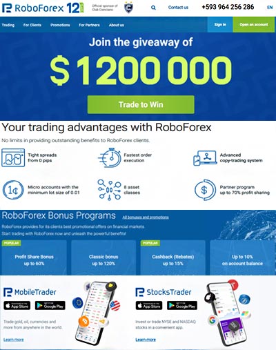 Roboforex screenshot