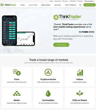 Click to learn more about ThinkMarkets. 
        Risk warning : CFDs are complex instruments and come with a high risk of losing money rapidly due to leverage. 71.89% of retail investor accounts lose money when trading CFDs with this provider. You should consider whether you understand how CFDs work and whether you can afford to take the high risk of losing your money